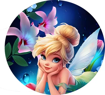 Produktbild von Runder Teppich 120cm - Fee Tinkerbell