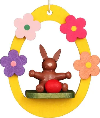 Produktbild von Osterschmuck Hase braun im Ei (5,5cm) von Christian Ulbricht