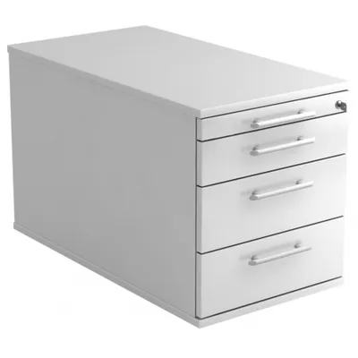 Produktbild von HAMMERBACHER Solid Rollcontainer weiß 4 Auszüge 42,8 x 80,0 x 51,2 cm