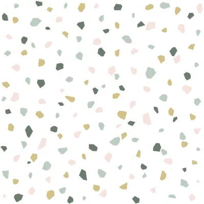 Produktbild von ESTAhome Tapete Terrazzo-Motiv Weiß, Hellrosa und Mintgrün 53 cm x 10.05 m