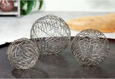 Produktbild von Casablanca Eisen Drahtball Wires silber