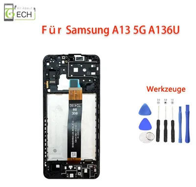 Produktbild von Für Samsung Galaxy A13 5G A136U LCD Display mit Rahmen Touch Screen Bildschirm