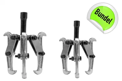 Produktbild von 2 Tlg Set Innen und Außen Abzieher Dreiarm 100 mm 150 mm