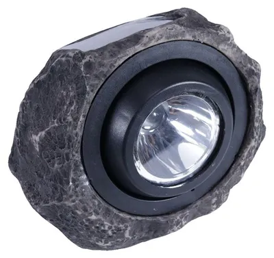Produktbild von LED Solar Gartenleuchte Granitsteinoptik Solarleuchte Leuchtstein warm-/kaltweiß