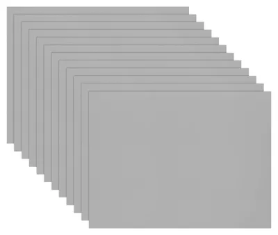 12 Wellpappeplatten 30x40 cm, 4 mm dick, grau, wasserdicht