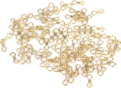 Produktbild von 300pcs Karpfenfischerdrahtaugen Augen Sinker Stahllegungsschraube Leitungen Schimmelschleifen Tackle Accessan