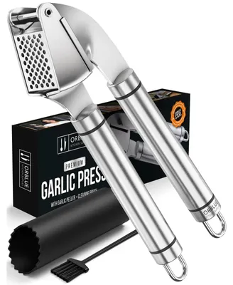Obrázek produktu pro Lis na česnek - Nerezová ocel - Myčka nádobí - Se loupačkou česneku