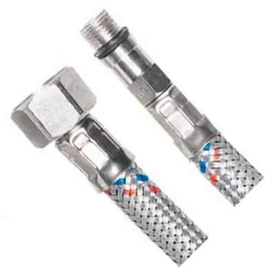 Zdjęcie produktu dla Wąż elastyczny, stal nierdzewna M10x3/8", 40 cm