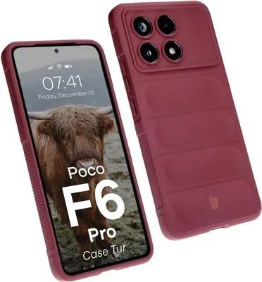 Produktbild von Pancerne etui Bizon Case Tur do Xiaomi Poco F6 Pro, ciemnofioletowe
