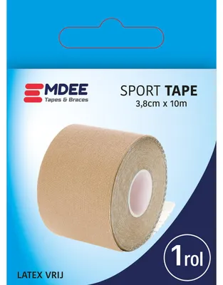 Productafbeelding van Emdee Sport Tape 3.8 Cm X 10M Huidkleur (1 stuk)