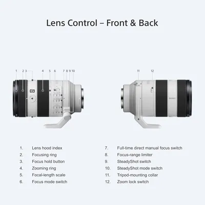 Produktbild von Sony FE 70-200mm F4 Macro G OSS Ⅱ, Telezoom-Objektiv, 19/13, 70 - 200 mm, Sony E, Autofokus