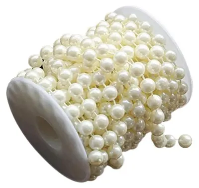 Produktbild von Runde, zweireihige Perlenkette mit Sonnenrosenmuster und Verbindungsperlen – DIY-Handarbeits-Accessoires für Haarschmuck