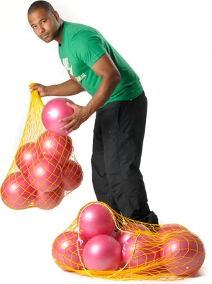 Produktbild von 16 Togu Redondo® Bälle 26cm Ø mit 2 Ballnetzen - rot