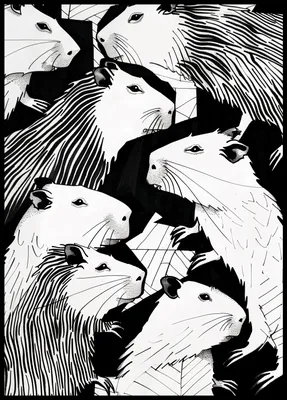 Produktbild von Plakat 64x90cm Plaudernde Murmeltiere