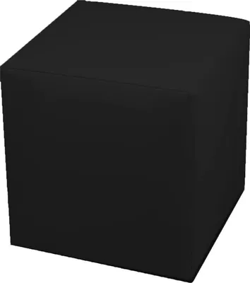 Produktbild von Pouf Accumoli, Mehrzwecksessel, Sitzsack, Hockerhocker,  Italy, 40x40 h42 cm, Schwarz