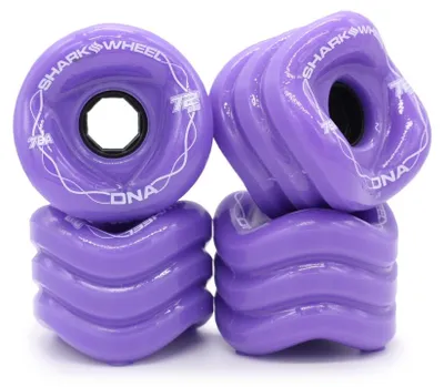 Image de SHARK WHEEL Roues Skateboard 72mm 78A - DNA Violet - Pour Cruising & Carving