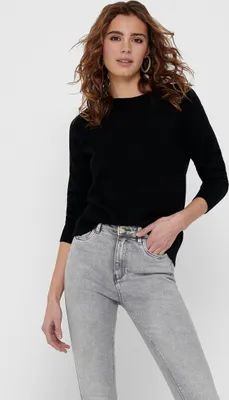 Produktbild von ONLY 15170427, Pullover, Erwachsener, Weiblich, Schwarz, S, Runder Halsausschnitt