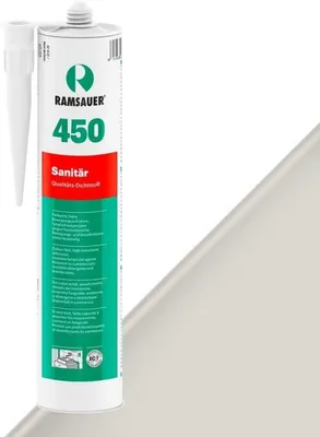 Produktbild von RAMSAUER 450 Sanitär Silikon 310 ml Kartusche Silbergrau