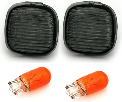 Produktbild von 2x Seitenblinker Blinker Set Schwarz für Audi A3 8L / A4 B5