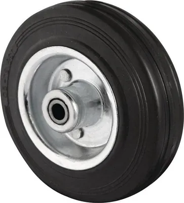 Produktbild von Ersatzrad Rad- 100 mm Tragfhigkeit 75 kg Vollgummi schwarz Achs- 12 mm Nabenlnge 40 mm