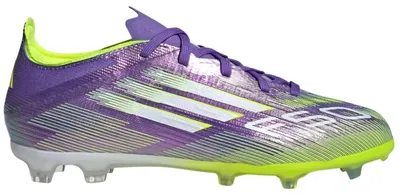 Immagine prodotto di Scarpe da calcio Adidas F50 Elite "Purple Rush / Cloud White / Lucid Lemon" da Bambini