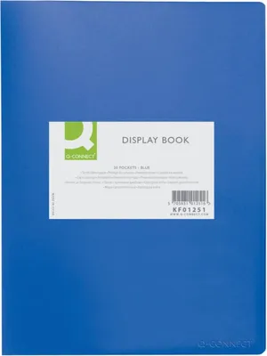 Produktbild von Connect Show Album A4 20 pockets Blue, 23 cm, 31 cm, Blau