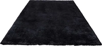 Produktbild von SucceBuy Hochflor Teppich 3048x2438 mm, weicher Teppich mit dreilagigem Material, 35 mm Florhöhe, ideal für Wohnzimmer, Schlafzimmer und Loungebereich, fusselfrei und leicht zu reinigen, Schwarz