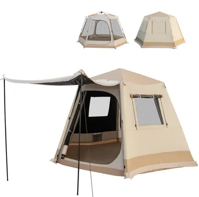 Obrázek produktu pro Rodinný stan - Stan na kempování - Tunelový stan - Stan pro rodiny - Stan pro outdoorové aktivity - Pro 4-6 osob