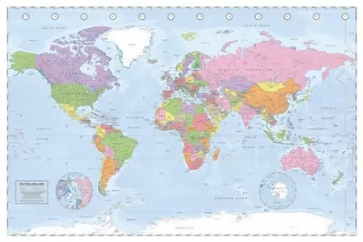 Obrázok produktu pre Mapa sveta – politická – 61 x 91,5 cm – plagát