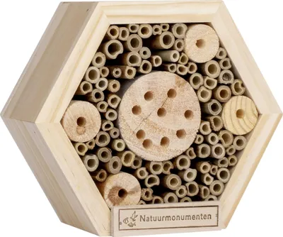 Produktbild von CJ Wildlife Insektenhotel Hexagon natur 16 x 8 x 16 cm