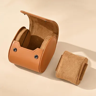 Zdjęcie produktu dla Eleganckie etui na zegarki podróżne wykonane ze skóry, z wysokiej jakości wykończeniem