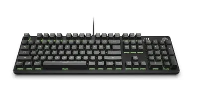 Image de Clavier de jeu HP Pavilion 550, filaire, USB, touches mécaniques, QWERTY, LED, noir