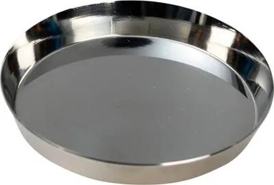 Produktbild von Teller Edelstahl Poliert Ø 8cm Kerzenhalter Kerzenteller Untersetzer Tischdeko