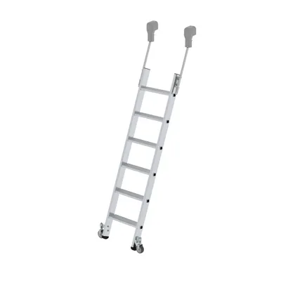 Produktbild von MUNK Aluminium-Regalleiter fahrbar 6 Stufen