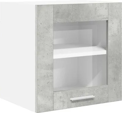 Image de vidaXL Armoire suspendue Riga Béton Gris 40 x 31 x 40 cm Bois composite