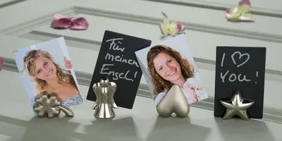 Produktbild von Gilde Metall Stern Kärtchen/Fotoclip