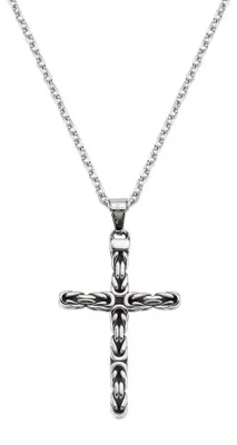 Immagine prodotto di Catena in acciaio da uomo, modello Cross ACCL001 (catena e ciondolo)