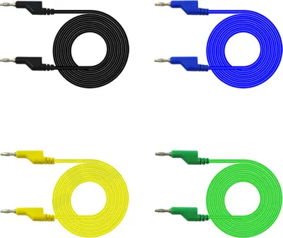 Obrázok produktu pre Testovacie káble multimetra Digitálne sondy multimetra, 5 kusov, PVC vodiče, detektor medených testovacích káblov DIY