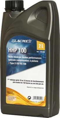 Image de Huile compresseur HHP100 LACME - Bidon 2 L - 318000
