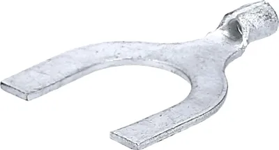 Produktbild von 10 Stück Kalitec S1,5-U10 Gabelkabelschuh 1,5mm² U10 | Gabelkabelschuh unisoliert 1,5 mm² aus Kupfer | Crimpkabelschuh für elektrische Verbindungen I Industriebedarf Kabelzubehör Set