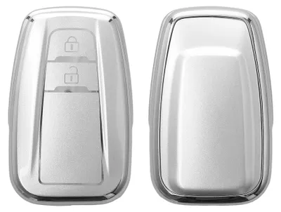 Produktbild von kwmobile Schlüsselhülle für Toyota 2-Tasten Smart Key Autoschlüssel Hülle - Autoschlüssel Schlüssel Hülle aus TPU Silikon - Schlüsselschutz Gehäuse in