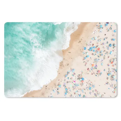 Produktbild von MuchoWow® Schreibtischunterlage Meer - Strand - Sonnenschirme - Sommer 60x40 cm - XXL Mauspad - Großes Mauspad