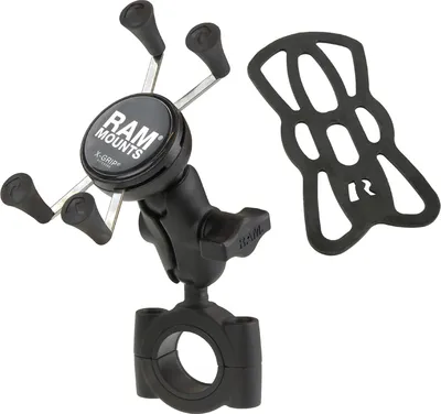 Immagine prodotto di RAM MOUNTS X-Grip® Supporto per telefono a braccio corto con base grande per manubrio