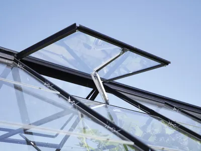Produktbild von Alu-Dachfenster o. Glas, schwarz