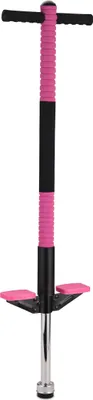Produktbild von Relaxdays Pogo Stick, für Kinder, Springstock bis 35 kg, gepolststert, Sprungstab outdoor, rutschfest, Edelstahl, pink