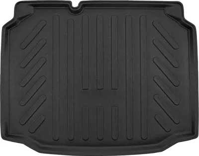 Image de Tapis De Coffre Sur Mesure Pour Seat Leon 2 2005-2012 Hatchback, Noir, Antidérapant, Bord Haut, Toutes Saisons