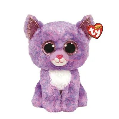 Zdjęcie produktu dla Ty BEANIE BOOS CASSIDY - lawendowy kot do przytulania, idealny kompan zabaw