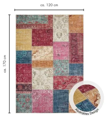 Produktbild von Teppich LUXOR living Prima Multi 120x170 cm, Wohnzimmerteppich, Bodenbelag