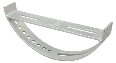 Produktbild von DAPRONA Halter für Laufrost, verzinkt Silber 25cm, Trittstufe, Dachtritte für Schornsteinfeger