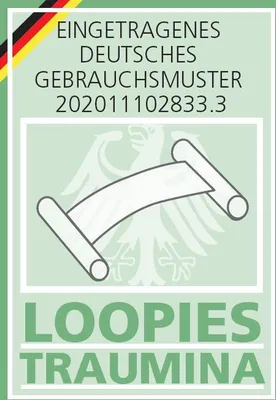 A marketing image with German text and a stylized eagle emblem.